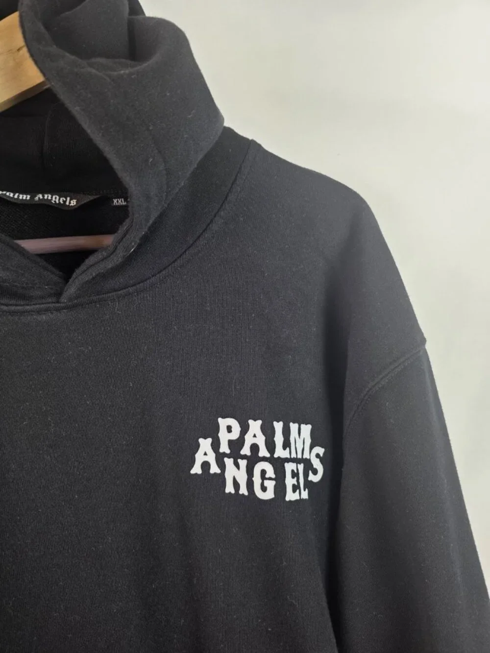 Palm Angels Men's Sweatshirt Hoodie Size XXL Black Roses Fleece Top - Picture 2 of 10